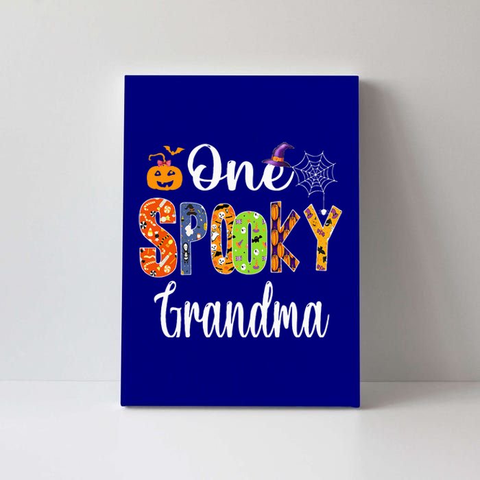 Funny Family Halloween Matching One Spooky Grandma Canvas