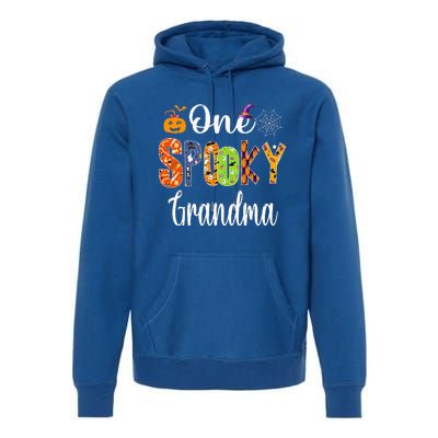 Funny Family Halloween Matching One Spooky Grandma Premium Hoodie