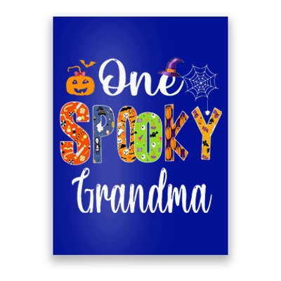 Funny Family Halloween Matching One Spooky Grandma Poster