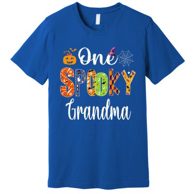 Funny Family Halloween Matching One Spooky Grandma Premium T-Shirt