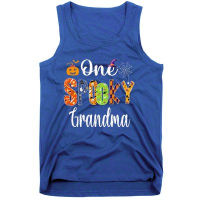 Funny Family Halloween Matching One Spooky Grandma Tank Top