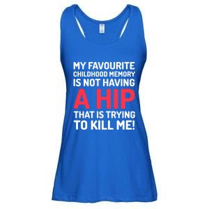 Funny False Hip Surgery Gift Ladies Essential Flowy Tank