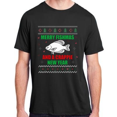 Funny Fishmas Holiday Sweater Festive Fishing Gift Adult ChromaSoft Performance T-Shirt