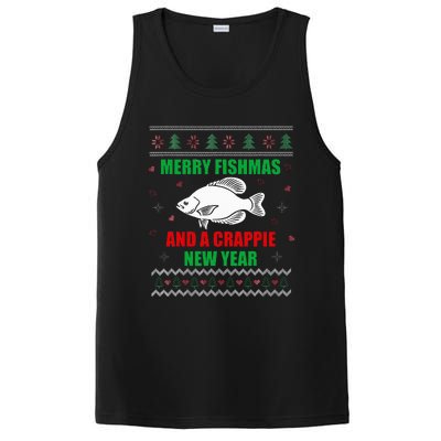 Funny Fishmas Holiday Sweater Festive Fishing Gift PosiCharge Competitor Tank