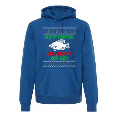 Funny Fishmas Holiday Sweater Festive Fishing Gift Premium Hoodie