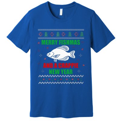 Funny Fishmas Holiday Sweater Festive Fishing Gift Premium T-Shirt