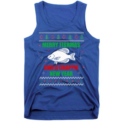 Funny Fishmas Holiday Sweater Festive Fishing Gift Tank Top