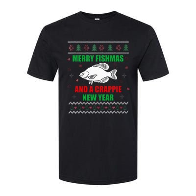 Funny Fishmas Holiday Sweater Festive Fishing Gift Softstyle® CVC T-Shirt