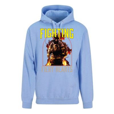 Fighting Fiery Hearts Fire Rescue Firefighting Firefighter Cute Gift Unisex Surf Hoodie