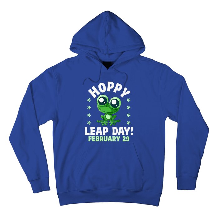 Funny Frog Hoppy Leap Day February 29 Birthday Leap Year Hoodie