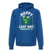 Funny Frog Hoppy Leap Day February 29 Birthday Leap Year Premium Hoodie