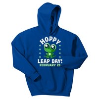 Funny Frog Hoppy Leap Day February 29 Birthday Leap Year Kids Hoodie