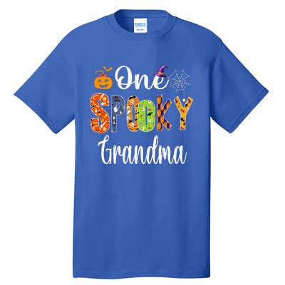 Funny Family Halloween Matching One Spooky Grandma Tall T-Shirt