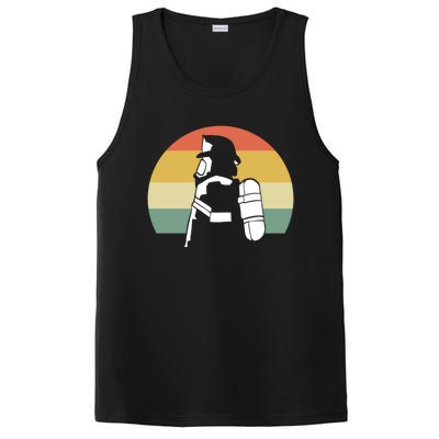 Fire Fighter Hero Dedicated Worker Gift PosiCharge Competitor Tank