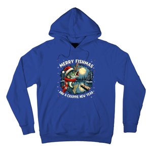 Funny Fishing Holiday Merry Fishmas And A Crappie New Year Gift Hoodie