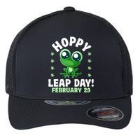 Funny Frog Hoppy Leap Day February 29 Birthday Leap Year Flexfit Unipanel Trucker Cap