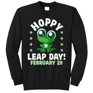 Funny Frog Hoppy Leap Day February 29 Birthday Leap Year Sweatshirt