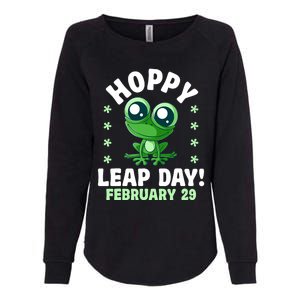 Funny Frog Hoppy Leap Day February 29 Birthday Leap Year Womens California Wash Sweatshirt