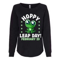 Funny Frog Hoppy Leap Day February 29 Birthday Leap Year Womens California Wash Sweatshirt