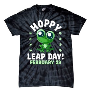 Funny Frog Hoppy Leap Day February 29 Birthday Leap Year Tie-Dye T-Shirt