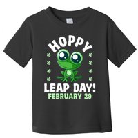 Funny Frog Hoppy Leap Day February 29 Birthday Leap Year Toddler T-Shirt