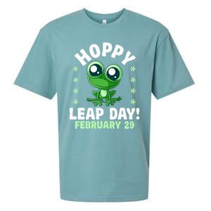 Funny Frog Hoppy Leap Day February 29 Birthday Leap Year Sueded Cloud Jersey T-Shirt