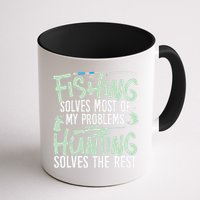 Funny Fishing & Hunting S Fishing Solves My Problems Mug
