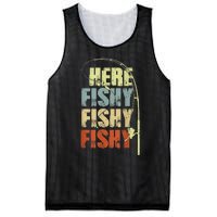 Funny Fishing Herefishy Graphic Mesh Reversible Basketball Jersey Tank