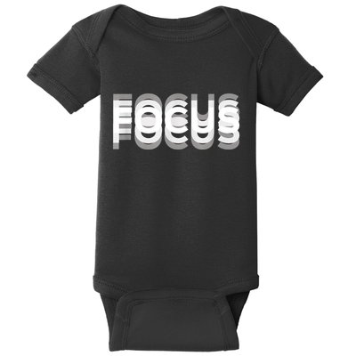 Funny Focus Humor Funny Graphic Baby Bodysuit
