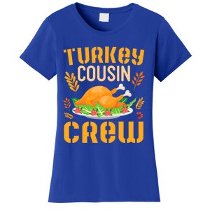 Fruits Flowers Happy Thanksgiving Day Me Turkey Cousin Crew Meaningful Gift Women's T-Shirt