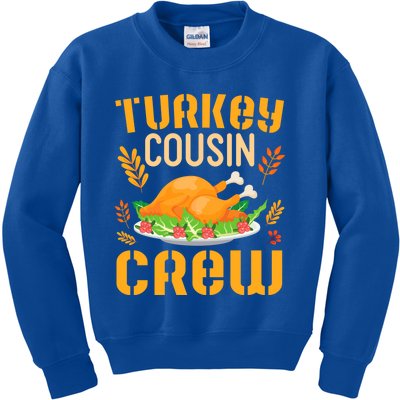 Fruits Flowers Happy Thanksgiving Day Me Turkey Cousin Crew Meaningful Gift Kids Sweatshirt