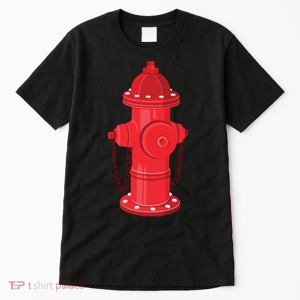 Firefighter Fire Hydrant Firetruck Dog Water Hose Fireman Gift Tall T-Shirt