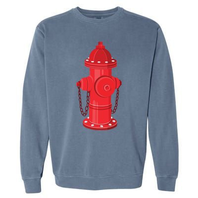 Firefighter Fire Hydrant Firetruck Dog Water Hose Fireman Gift Garment-Dyed Sweatshirt