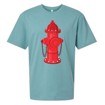 Firefighter Fire Hydrant Firetruck Dog Water Hose Fireman Gift Sueded Cloud Jersey T-Shirt