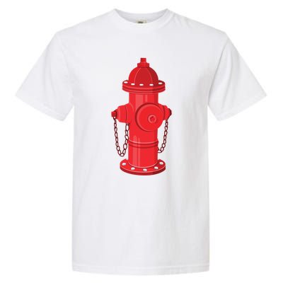 Firefighter Fire Hydrant Firetruck Dog Water Hose Fireman Gift Garment-Dyed Heavyweight T-Shirt