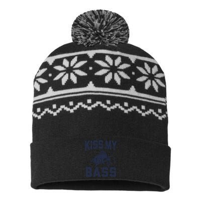 Funny Fishing Heartbeat Cool Fish Fisherman Gift USA-Made Snowflake Beanie