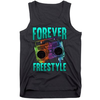 Forever Freestyle Hip Hop Old School Boombox Tank Top