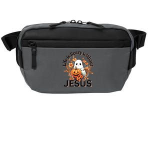 Funny Fall Halloween Christian Life Is Scary Without Jesus Crossbody Pack