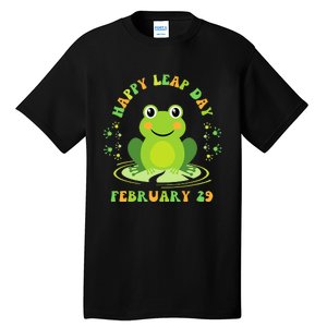 Funny Frog Hoppy Leap Day February 29 Birthday Tall T-Shirt