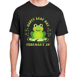 Funny Frog Hoppy Leap Day February 29 Birthday Adult ChromaSoft Performance T-Shirt