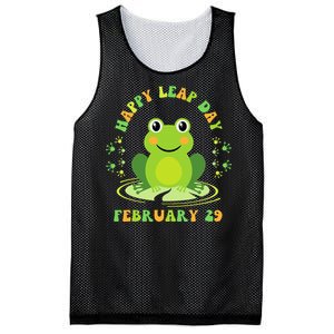 Funny Frog Hoppy Leap Day February 29 Birthday Mesh Reversible Basketball Jersey Tank