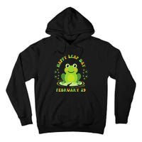 Funny Frog Hoppy Leap Day February 29 Birthday Tall Hoodie