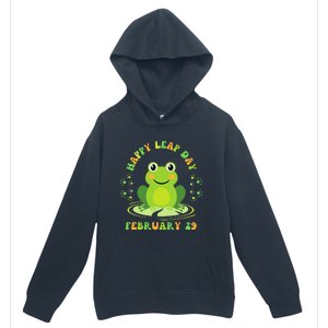 Funny Frog Hoppy Leap Day February 29 Birthday Urban Pullover Hoodie