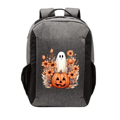 Fall Floral Halloween Ghost In Flower Pumpkin Patch Gift Vector Backpack