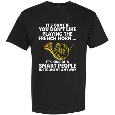 Funny French Horn Art Hornist Jazz Music Lover Garment-Dyed Heavyweight T-Shirt