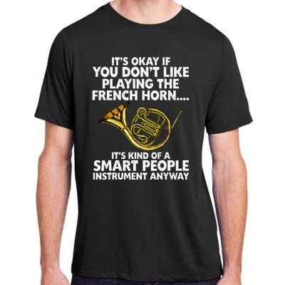 Funny French Horn Art Hornist Jazz Music Lover Adult ChromaSoft Performance T-Shirt