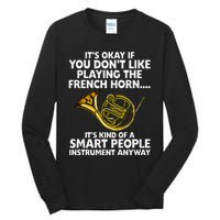 Funny French Horn Art Hornist Jazz Music Lover Tall Long Sleeve T-Shirt