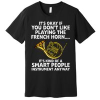 Funny French Horn Art Hornist Jazz Music Lover Premium T-Shirt