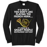 Funny French Horn Art Hornist Jazz Music Lover Tall Sweatshirt