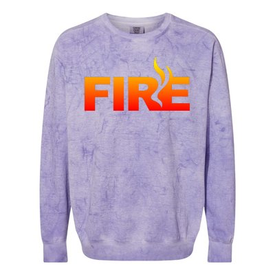 Funny Fire Halloween Costume Family Matching Colorblast Crewneck Sweatshirt